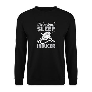 Anesthesiologist Sleep Inducer Anesthesia - Unisex Sweatshirt - black - Front - Alina (178cm) & Michal (187cm)