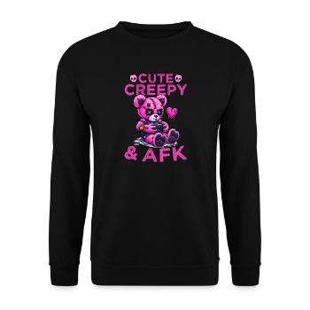 Pastel Goth Soft Goth Gaming Gamer - Sweat-shirt Unisexe - noir - Devant - Alina (178cm) & Michal (187cm)