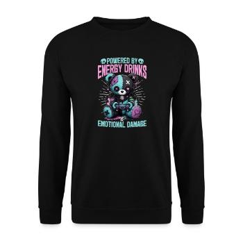 Pastel Goth Soft Goth Gaming Gamer - Sweat-shirt Unisexe - noir - Devant - Alina (178cm) & Michal (187cm)