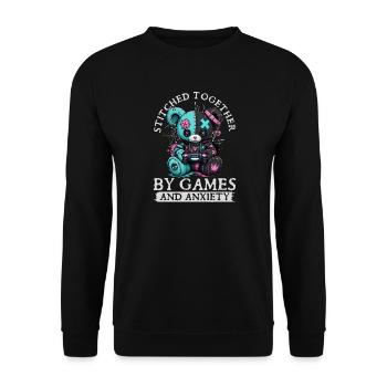 Pastel Goth Soft Goth Gaming Gamer - Sweat-shirt Unisexe - noir - Devant - Alina (178cm) & Michal (187cm)