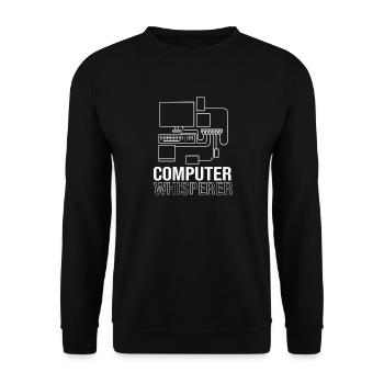 Tech Support - Unisex Pullover - Schwarz - Vorne - Alina (178cm) & Michal (187cm)