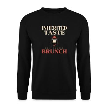 old money - Unisex Sweatshirt - black - Front - Alina (178cm) & Michal (187cm)