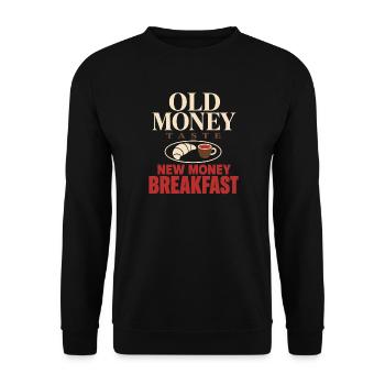 Old Money - Unisex Pullover - Schwarz - Vorne - Alina (178cm) & Michal (187cm)