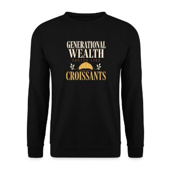 old money - Unisex Sweatshirt - black - Front - Alina (178cm) & Michal (187cm)