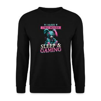 Pastel Goth Soft Goth Gaming Gamer - Unisex Pullover - Schwarz - Vorne - Alina (178cm) & Michal (187cm)