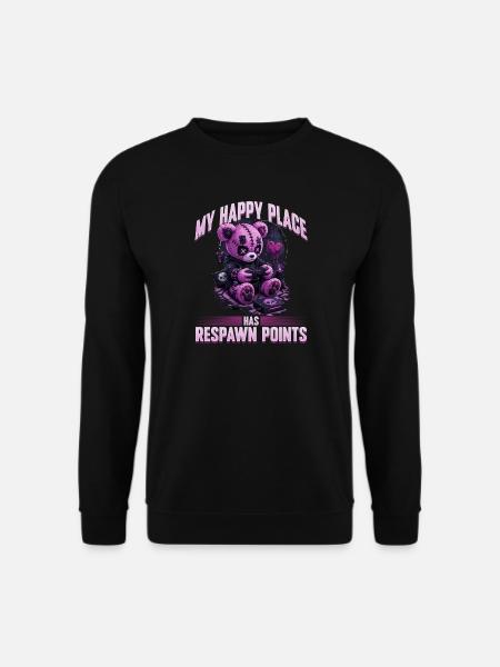 Pastel Goth Soft Goth Gaming Gamer - Unisex Sweatshirt - black