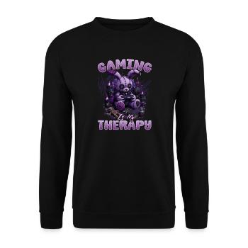 Pastel Goth Soft Goth Gaming Gamer - Unisex Pullover - Schwarz - Vorne - Alina (178cm) & Michal (187cm)
