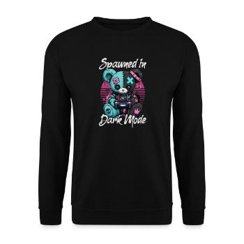Pastel Goth Soft Goth Gaming Gamer - Unisex Pullover - Schwarz - Vorne - Alina (178cm) & Michal (187cm)