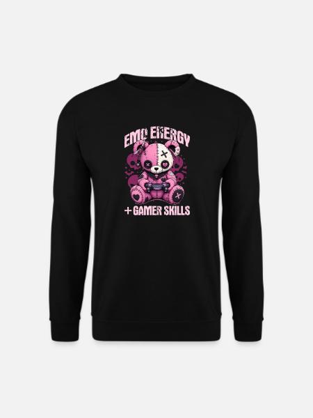 Pastel Goth Soft Goth Gaming Gamer - Sweat-shirt Unisexe - noir