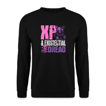 Pastel Goth Soft Goth Gaming Gamer - Unisex Sweatshirt - black - Front - Alina (178cm) & Michal (187cm)