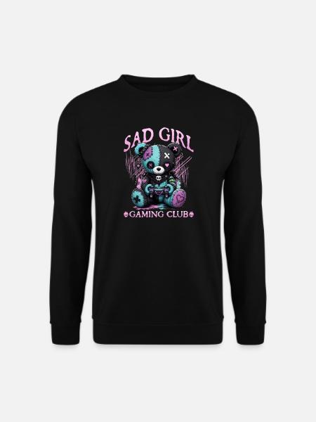 Pastel Goth Soft Goth Gaming Gamer - Unisex Sweatshirt - black