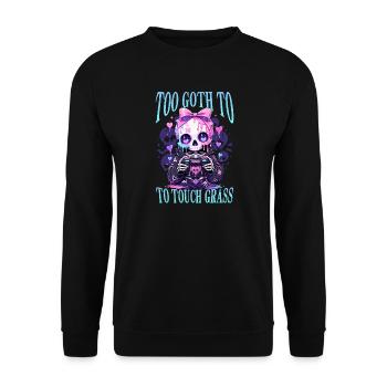 Pastel Goth Soft Goth Gaming Gamer - Unisex Pullover - Schwarz - Vorne - Alina (178cm) & Michal (187cm)