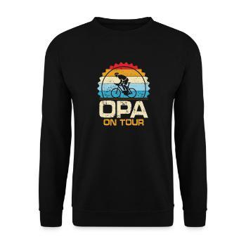 Grand-père en tournée - Sweat-shirt Unisexe - noir - Devant - Alina (178cm) & Michal (187cm)
