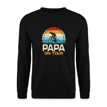 Papa en tournée - Sweat-shirt Unisexe - noir - Devant - Alina (178cm) & Michal (187cm)