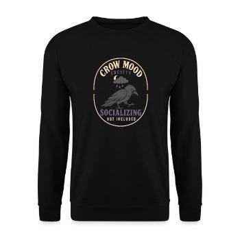 Krähen-rabe Lustiges - Unisex Pullover - Schwarz - Vorne - Alina (178cm) & Michal (187cm)