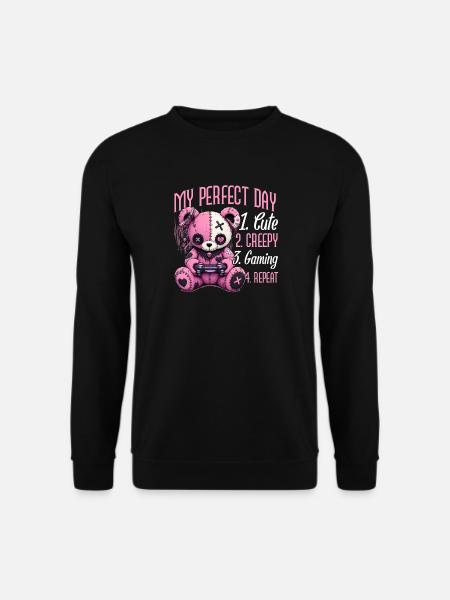 Pastel Goth Soft Goth Gaming Gamer - Unisex Sweatshirt - black