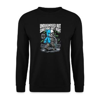 Ce n’est pas diagnostiqué, mais quelque chose ne va pas - Sweat-shirt Unisexe - noir - Devant - Alina (178cm) & Michal (187cm)