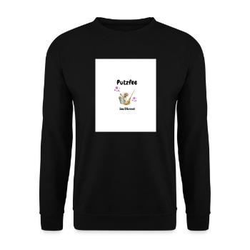 Putzfee  - Unisex Pullover - Schwarz - Vorne - Alina (178cm) & Michal (187cm)