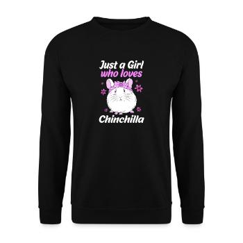 Chinchilla - Unisex Sweatshirt - black - Front - Alina (178cm) & Michal (187cm)