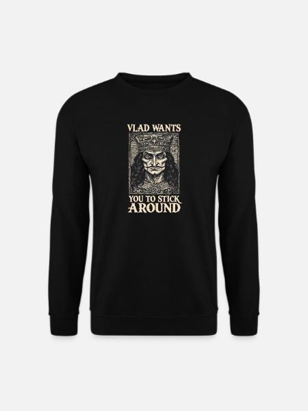 Vlad – King of Darkness - Unisex Sweatshirt - black