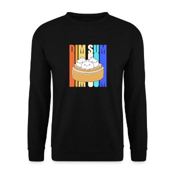 Dim sum - Unisex Sweatshirt - black - Front - Alina (178cm) & Michal (187cm)