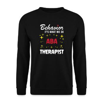 Verhaltenstherapie Therapie Verhalten - Unisex Pullover - Schwarz - Vorne - Alina (178cm) & Michal (187cm)