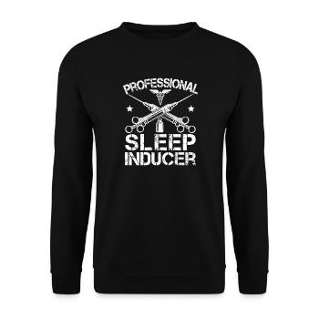 Anesthesiologist Sleep Inducer Specialist - Unisex Sweatshirt - black - Front - Alina (178cm) & Michal (187cm)