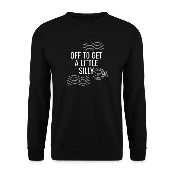 Off To Get A Little Silly - Unisex Pullover - Schwarz - Vorne - Alina (178cm) & Michal (187cm)