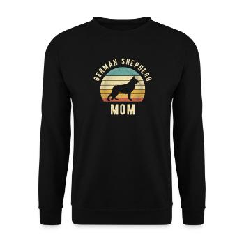 Wählen Sie das inspirierende Zitat des Lebens – Retro-Design - Unisex Pullover - Schwarz - Vorne - Alina (178cm) & Michal (187cm)
