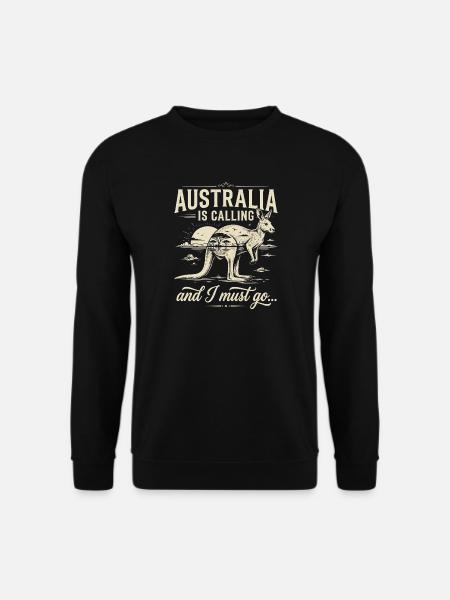 Australien is Calling and I Must go - Unisex Pullover - Schwarz