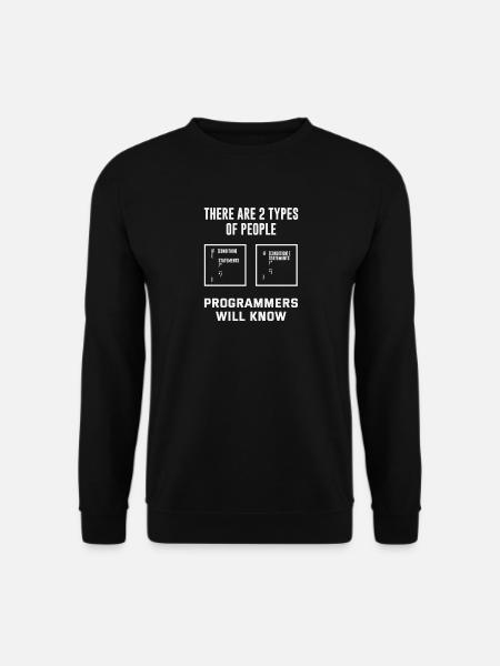 Programmierer Zwei Arten Menschen - Unisex Pullover - Schwarz