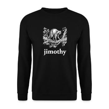 Jimothy – Baumporträt - Unisex Pullover - Schwarz - Vorne - Alina (178cm) & Michal (187cm)