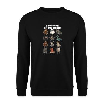  Cryptids Of The World Niedliches - Unisex Pullover - Schwarz - Vorne - Alina (178cm) & Michal (187cm)