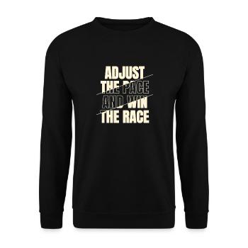 Funny XC Running Runner Gifts Unique Edition - Unisex Pullover - Schwarz - Vorne - Alina (178cm) & Michal (187cm)