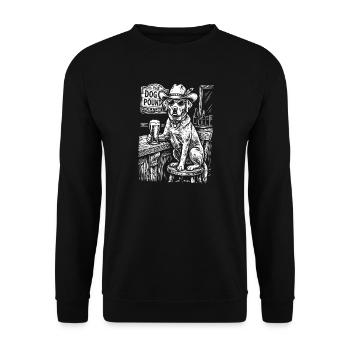 Cowboy Dog Beer Funny Labrador - Unisex Pullover - Schwarz - Vorne - Alina (178cm) & Michal (187cm)