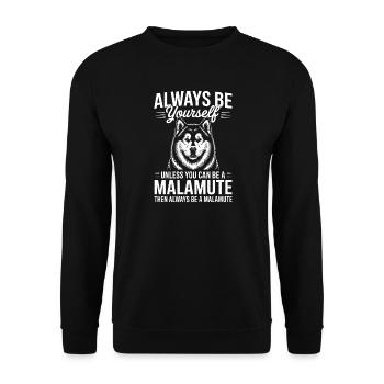 Dictons malamutes d’Alaska Don des Malamutes d’Alaska - Sweat-shirt Unisexe - noir - Devant - Alina (178cm) & Michal (187cm)