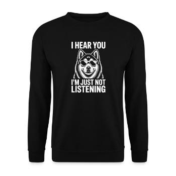 Dictons malamutes d’Alaska Don des Malamutes d’Alaska - Sweat-shirt Unisexe - noir - Devant - Alina (178cm) & Michal (187cm)