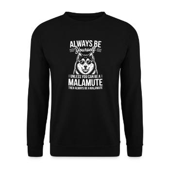 Dictons malamutes d’Alaska Don des Malamutes d’Alaska - Sweat-shirt Unisexe - noir - Devant - Alina (178cm) & Michal (187cm)