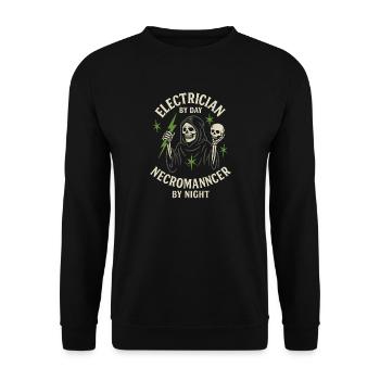 Électricien nécromancien - Sweat-shirt Unisexe - noir - Devant - Alina (178cm) & Michal (187cm)