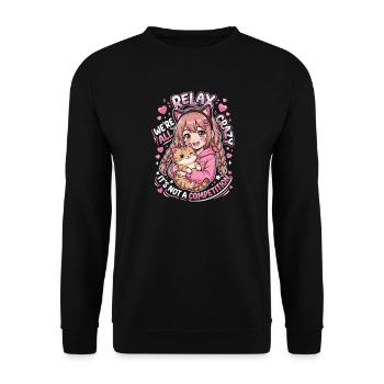Relax We're All Crazy Competition - Unisex Sweatshirt - black - Front - Alina (178cm) & Michal (187cm)