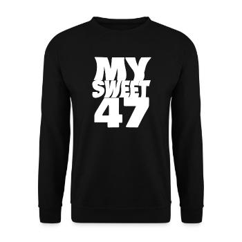 47 - Unisex Pullover - Schwarz - Vorne - Alina (178cm) & Michal (187cm)