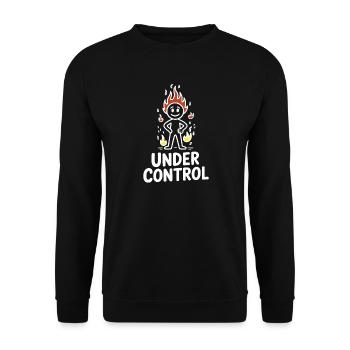 Figure de tir sous contrôle - Sweat-shirt Unisexe - noir - Devant - Alina (178cm) & Michal (187cm)