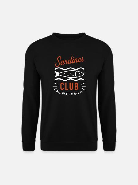 Sardines Club Every Day - Unisex Sweatshirt - black
