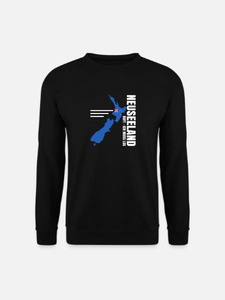 Neuseeland Auswandern - Unisex Pullover - Schwarz
