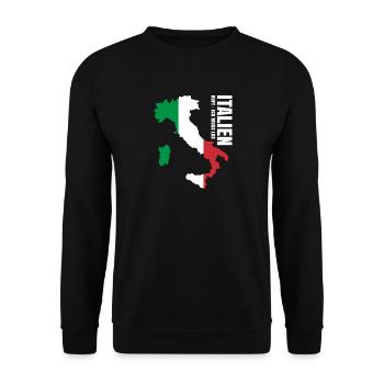 Italien Auswandern - Unisex Pullover - Schwarz - Vorne - Alina (178cm) & Michal (187cm)