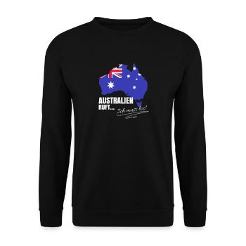 Australien Auswandern - Unisex Pullover - Schwarz - Vorne - Alina (178cm) & Michal (187cm)