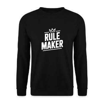 Rule Maker - Unisex Sweatshirt - black - Front - Alina (178cm) & Michal (187cm)