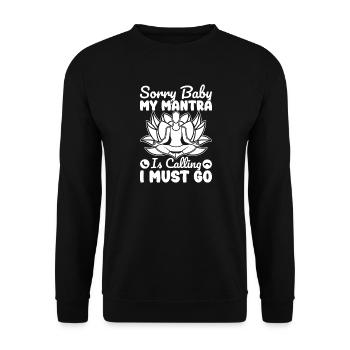 Le mantra des passionnés de Pilates m’appelle Je dois y aller - Sweat-shirt Unisexe - noir - Devant - Alina (178cm) & Michal (187cm)