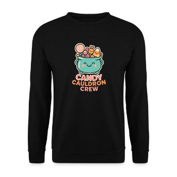 Candy Cauldron Crew - Unisex Sweatshirt - black - Front - Alina (178cm) & Michal (187cm)