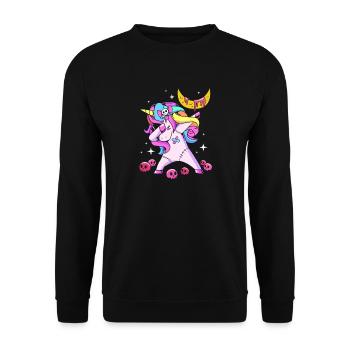 Pastel Gothic - Unisex Sweatshirt - black - Front - Alina (178cm) & Michal (187cm)